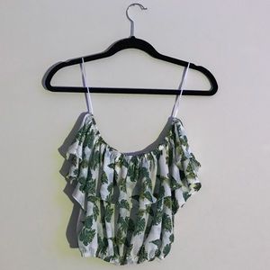 Off the shoulder crop top